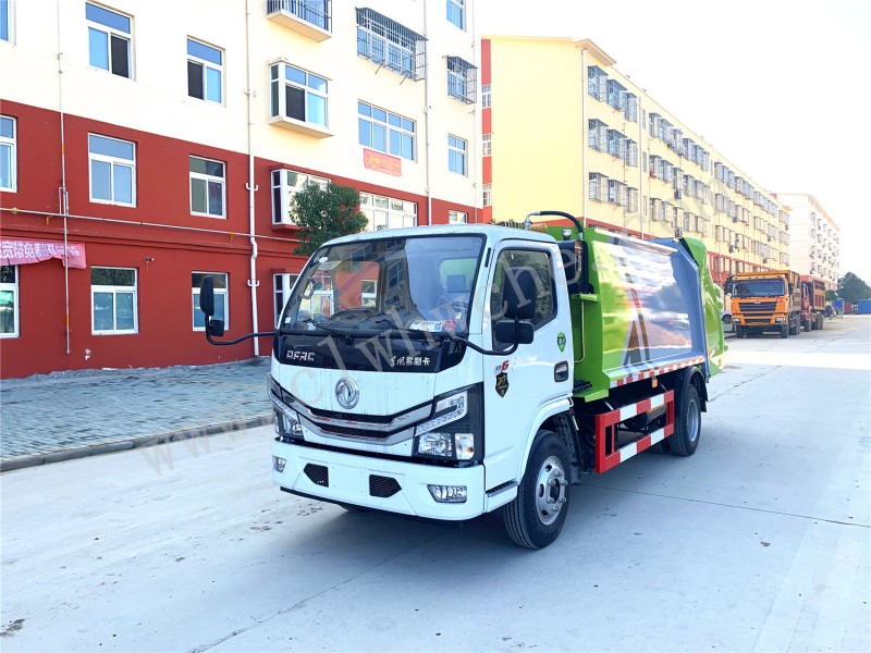 东风6方压缩式垃圾车厂家 6方压缩式垃圾车价格 多利卡压缩垃圾车报价