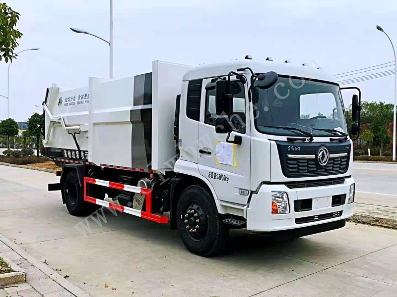 东风天锦18方压缩式对接垃圾车 国六天锦压缩式对接垃圾车厂家报价