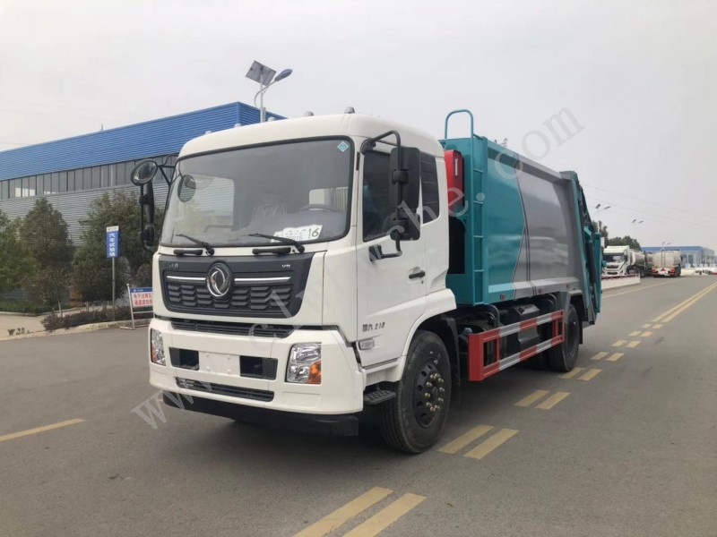 东风天锦14方压缩式垃圾车 全落地斗现车有优惠  压缩式垃圾车厂家